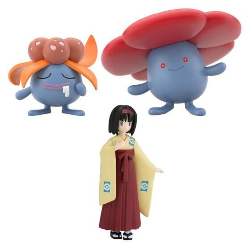 Erika & Gloom & Vileplume Figure Pokmon Scale World Kanto Region BANDAI