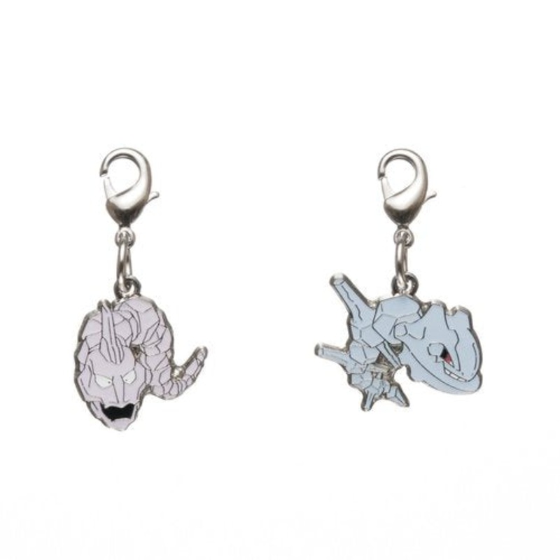 Onix, Steelix - National Pokdex Metal Charm #095, #208