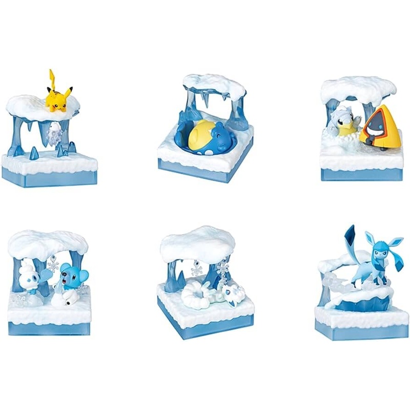 Pokmon World 3 Figure - Gather and spread ! Frozen Snow Field (1 Pcs) RE-MENT