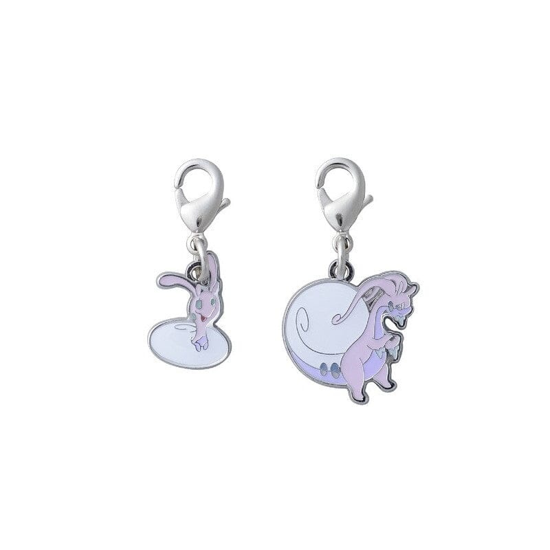Hisuian Sliggoo, Hisuian Goodra - National Pokdex Metal Charm Keychain #H705, #H706