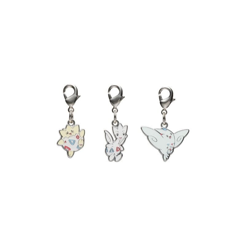 Togepi, Togetic, Togekiss - National Pokdex Metal Charm Keychain #175, #176, #468