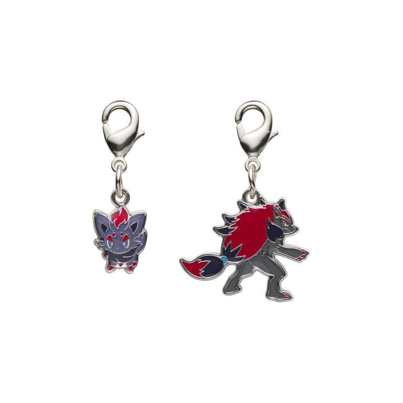 Zorua, Zoroark - National Pokdex Metal Charm Keychain #570, #571