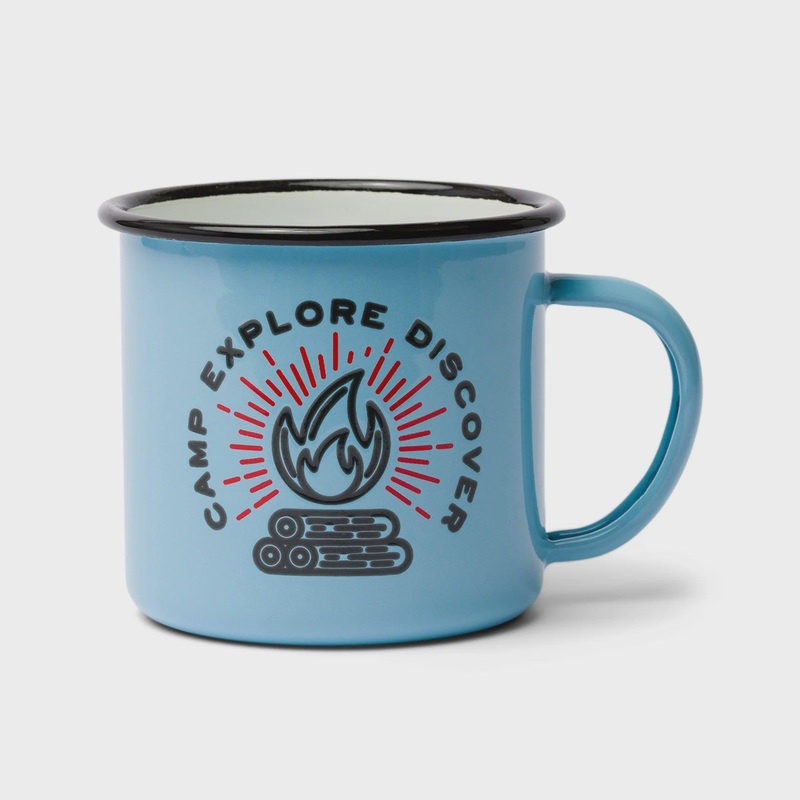 Enamel Mug 11 oz. Camp. Explore. Discover.