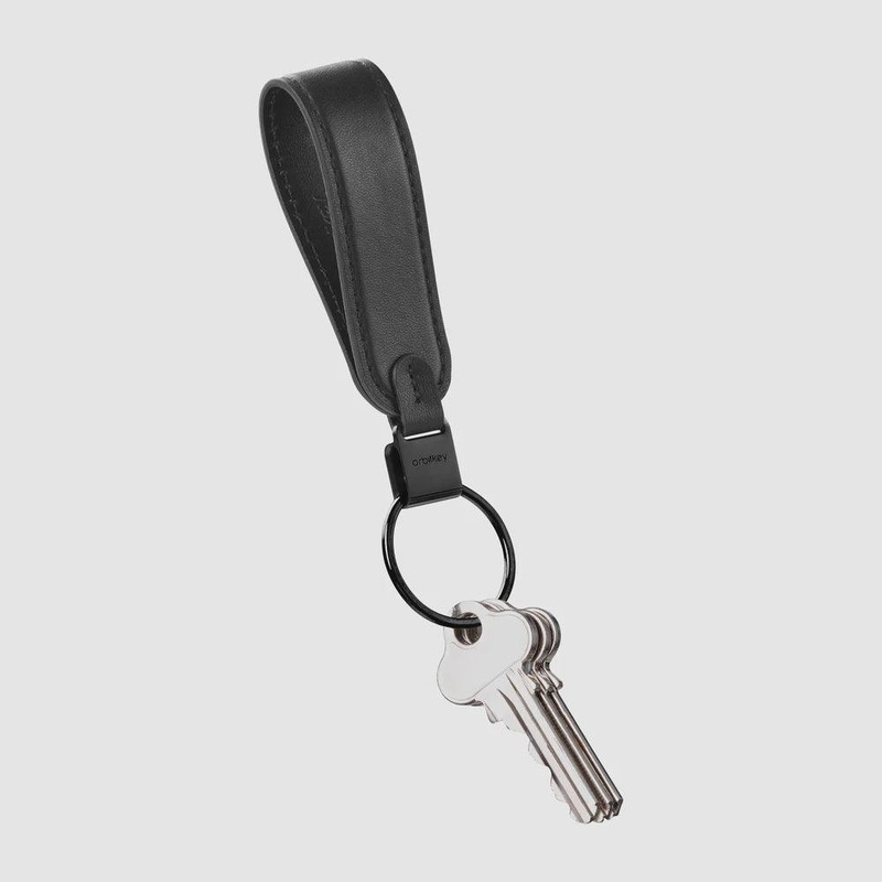Loop Keychain - Leather - Black