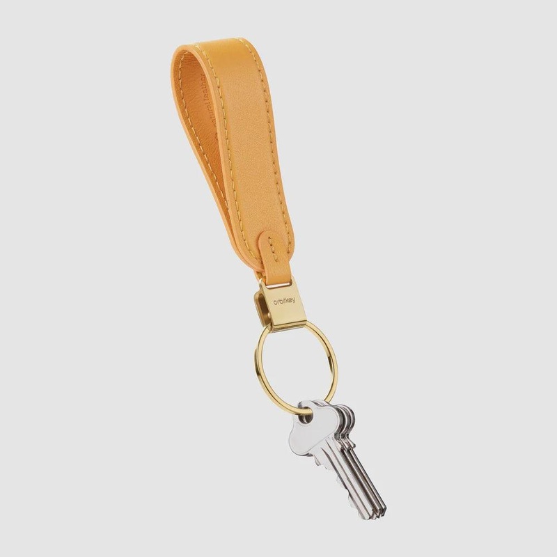 Loop Keychain - Leather - Orange