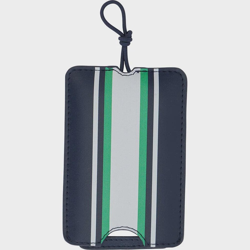 Stripe Luggage Tag - Mens Navy
