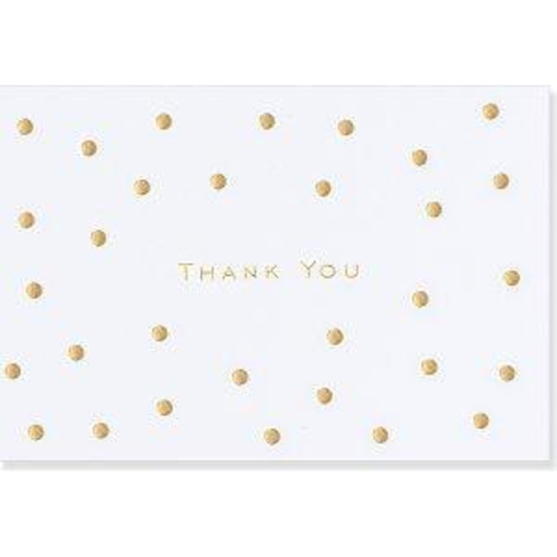 Gold Dots Thank You Notes