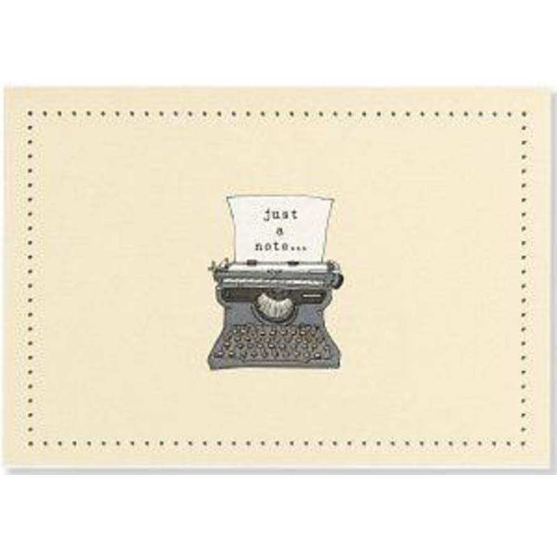NOTE CARD- TYPEWRITER