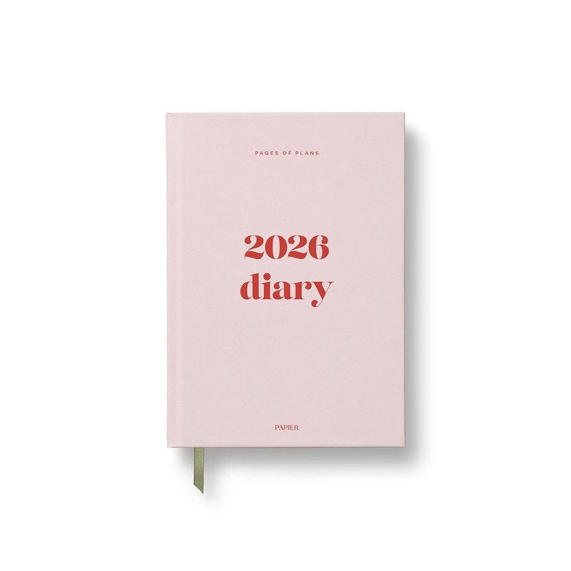 Papier - 2026 A5 Planner - Hard Cover - Weekly - Joy Pink