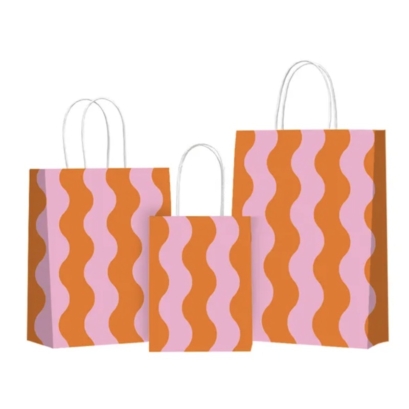 Twisted Handle Bag - Big Waves