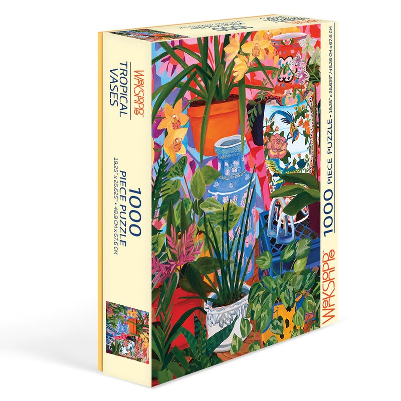 WerkShoppe 1000 Pc Puzzle  Tropical Vases