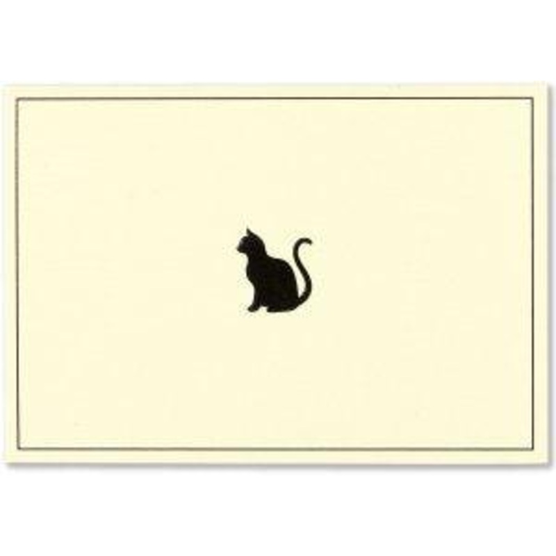 NOTE CARD - BLACK CAT