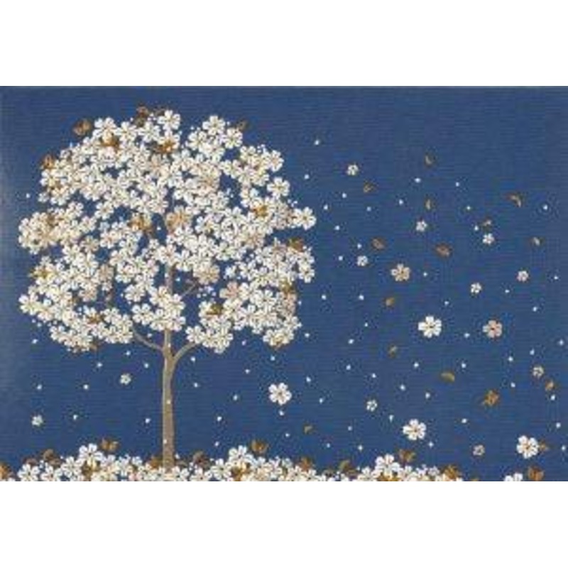 NOTE CARD - FALLING BLOSSOMS