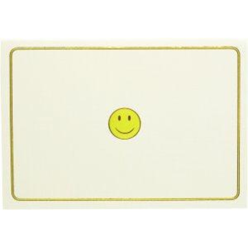 NOTE CARD - SMILEY FACE