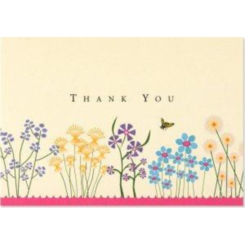 NOTE CARD - SPARKLY GARDEN