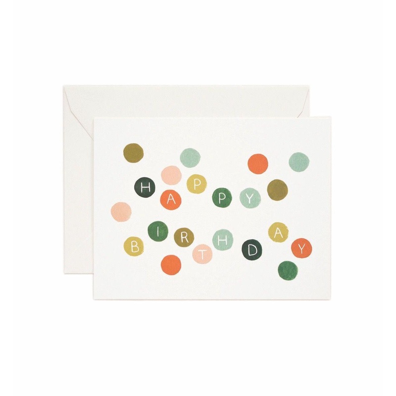 Rifle Paper Co - Single Card - Birthday Dots