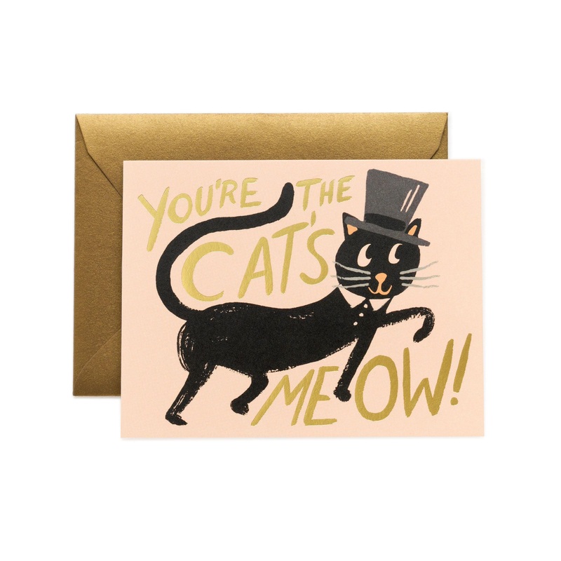 Rifle Paper Co - Single Card - Cat's Meow