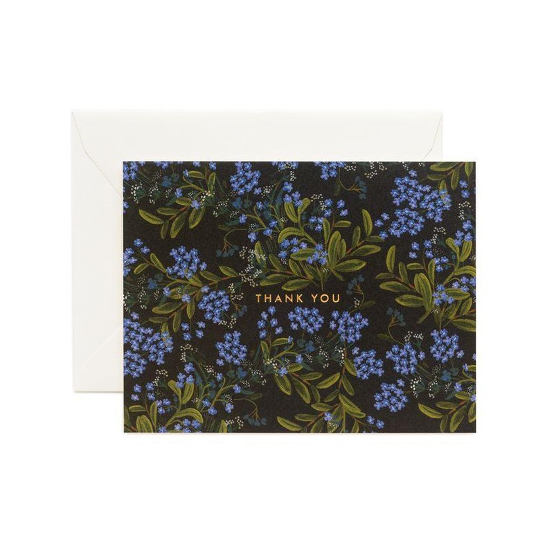 Rifle Paper Co - Single Card - Cornflower Thank You