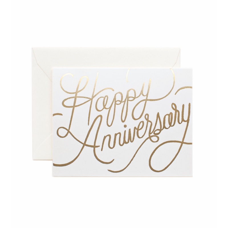 Rifle Paper Co - Single Card - Happy Anniversary