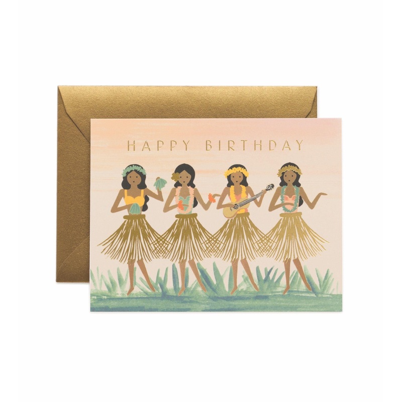 Rifle Paper Co - Single Card - Hula Birthday