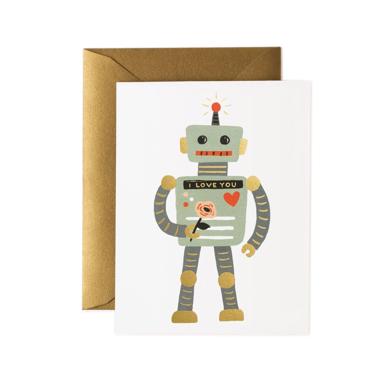 Rifle Paper Co - Single Card - Love Robot