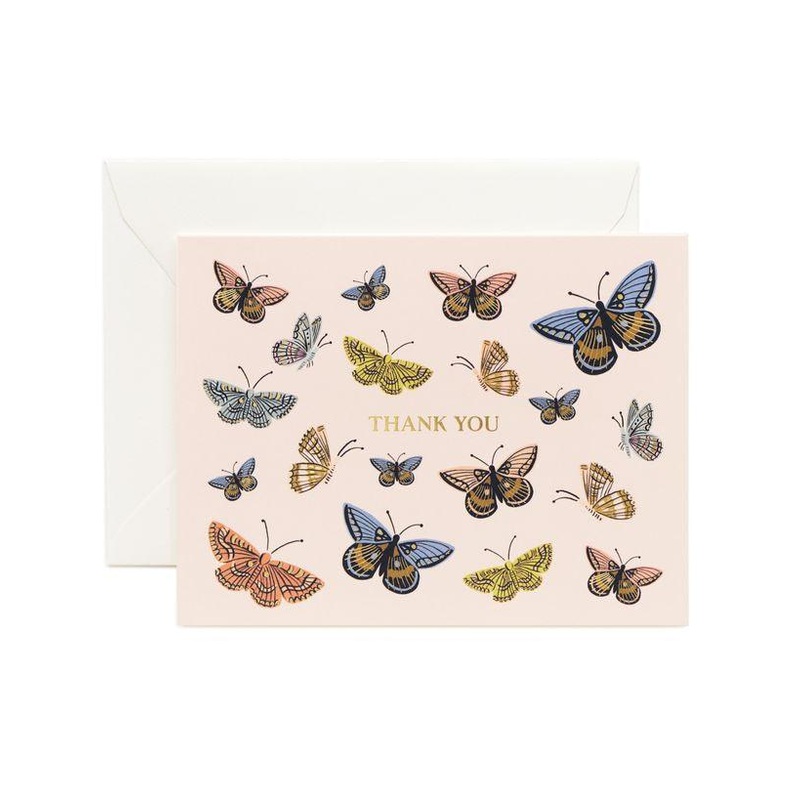 Rifle Paper Co - Single Card - Monarch Thank You