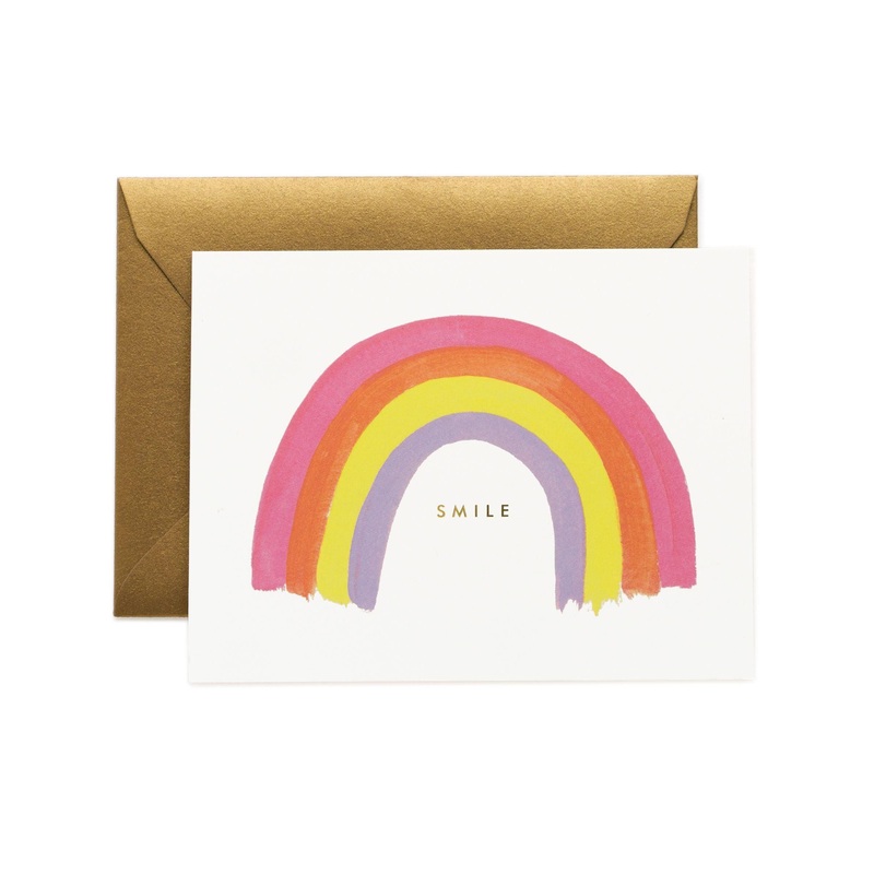 Rifle Paper Co - Single Card - Smile Rainbow