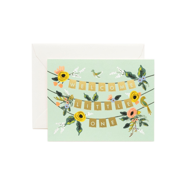 Rifle Paper Co - Single Card - Welcome Garland