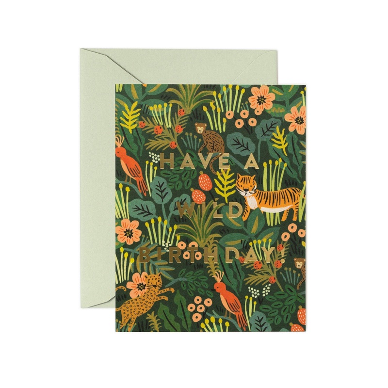 Rifle Paper Co - Single Card - Wild Birthday