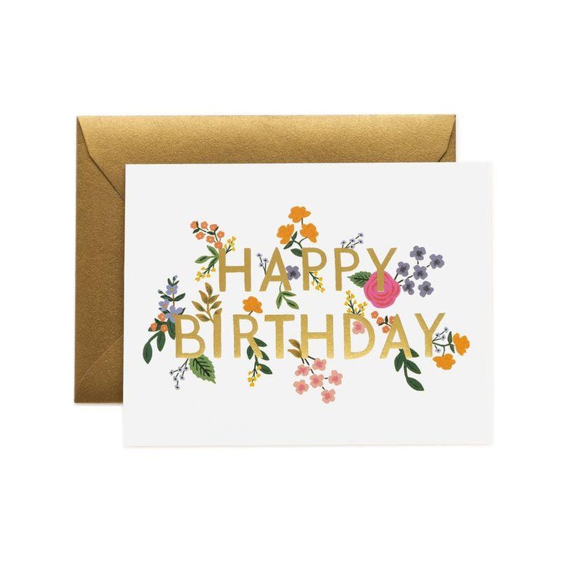 Rifle Paper Co - Single Card - Wildwood Birthday