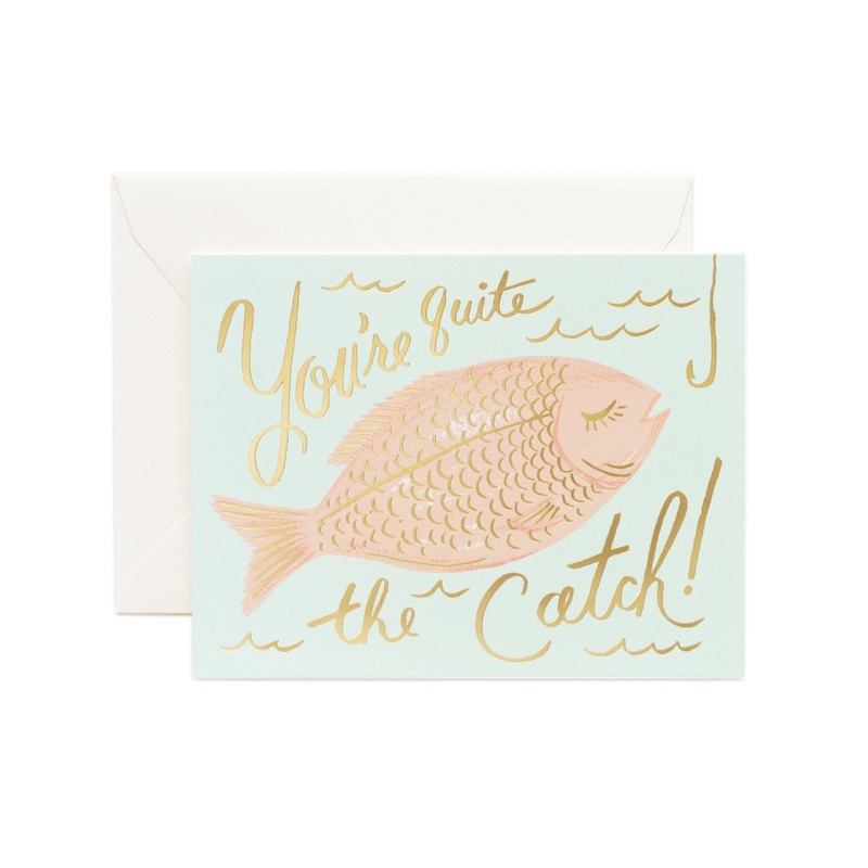 Rifle Paper Co - Single Card - You're A Catch