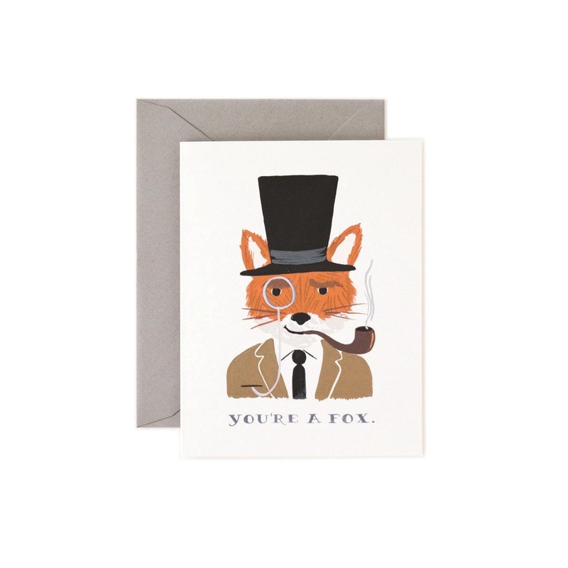 Rifle Paper Co - Single Card - You're a Fox