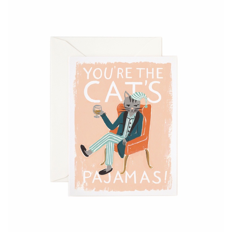 Rifle Paper Co - Single Card - You're the Cat's Pajamas