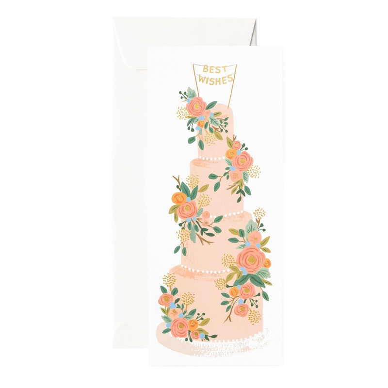 Rifle Paper Co - Single Long Card - Tall Wedding Cake