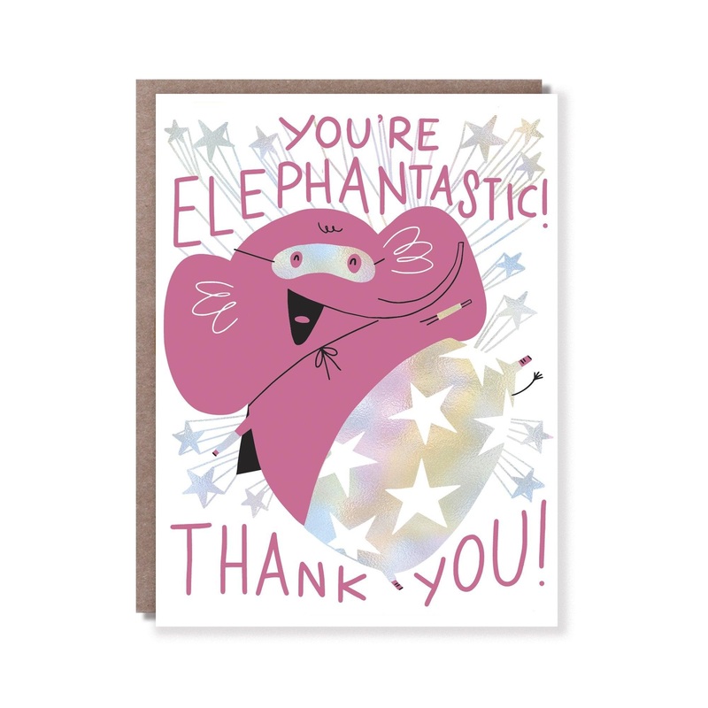 Hello Lucky - Single Card - Elephantastic