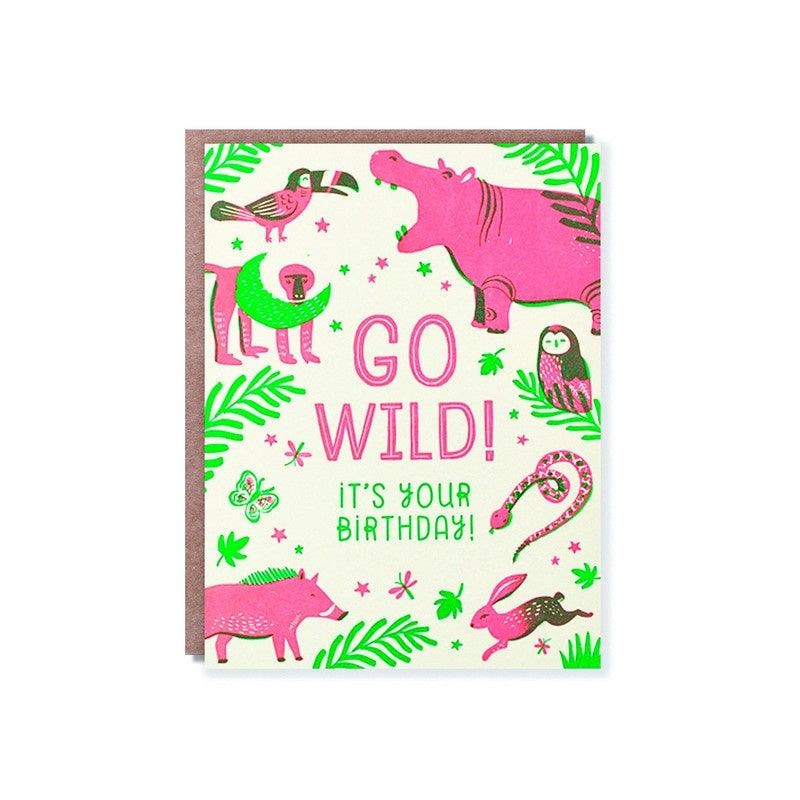 Hello Lucky - Single Card - Jungle Birthday