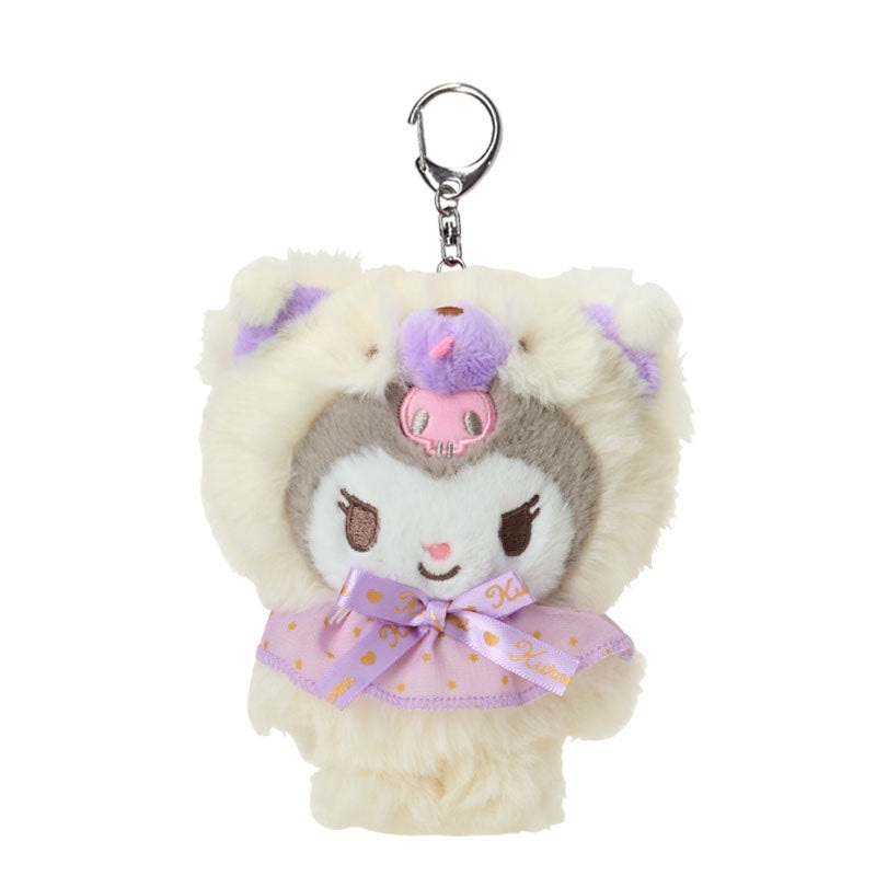 Kuromi Plush Keychain Mascot (Fluffy Teddy Bear Series)