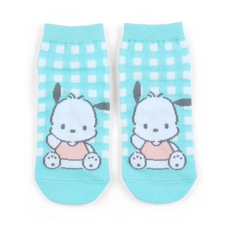 Pochacco Checkered Ankle Socks