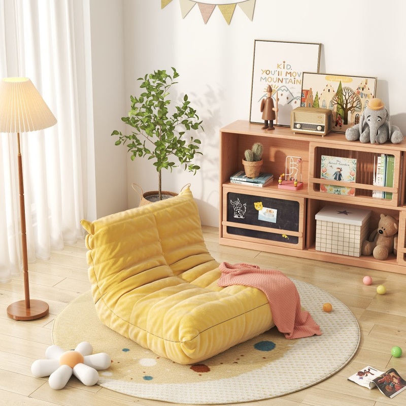 Aesthetik Kids - Caterpillar Sofa - Leatherier -Yellow