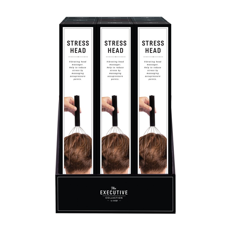 IS GIFT The Executive Collection Stress Head Battery Massager Black