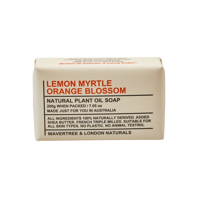 Wavertree & London Lemon Myrtle Orange Blossom Soap Bar 200g