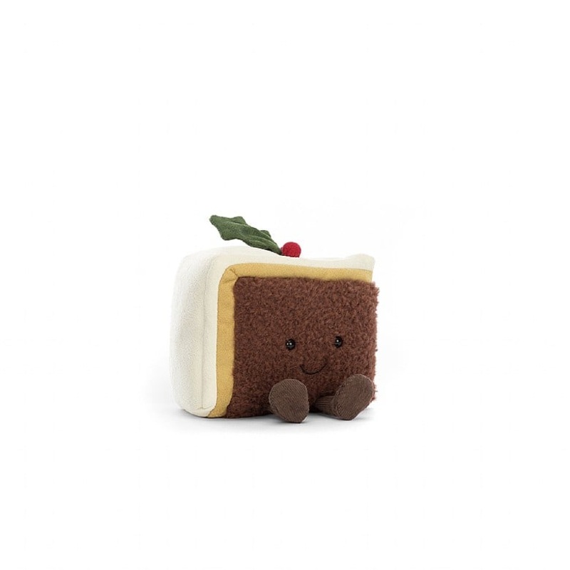 Jellycat Amuseable Slice Of Christmas Cake 10cm