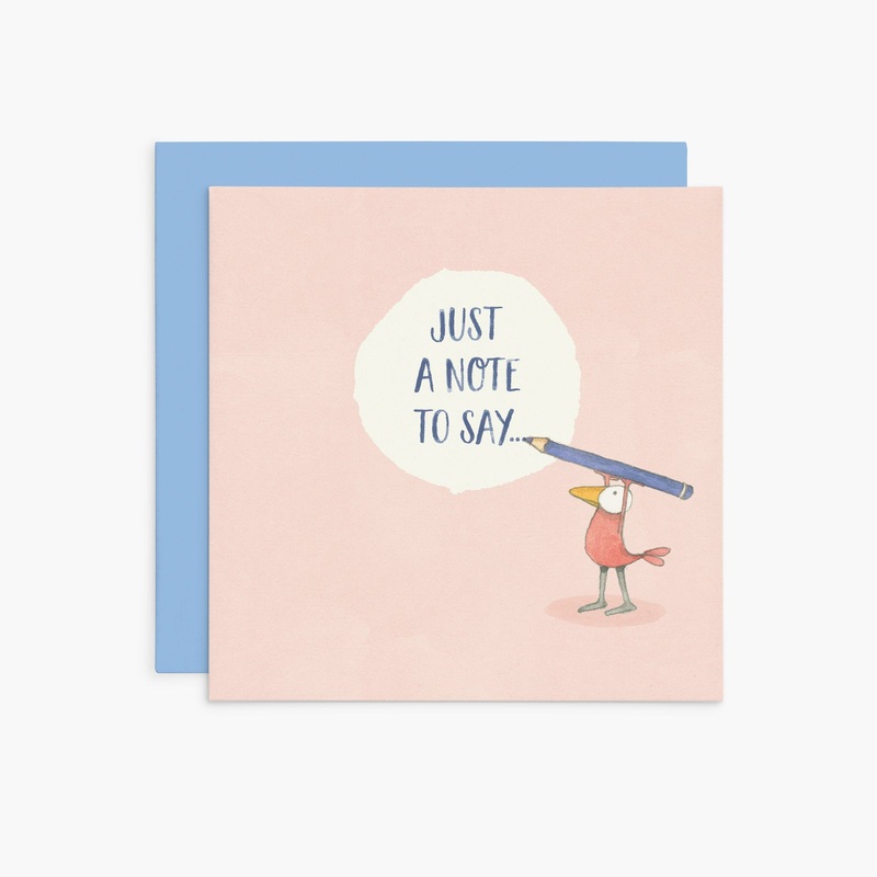 Twigseeds Inspirational Card - Just a note - K344