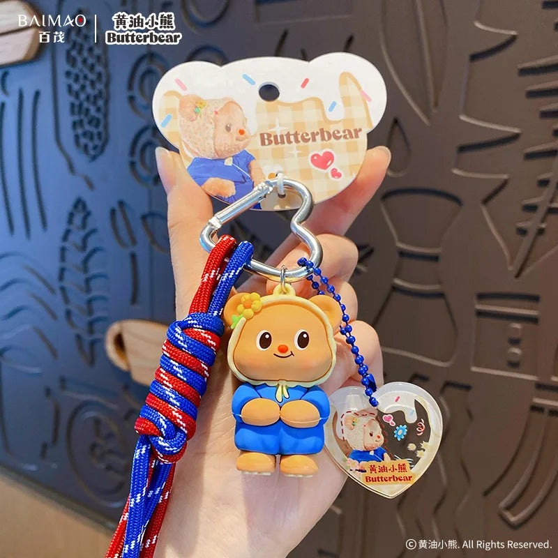 ButterBear Keychain- Blue Cozy Clothing