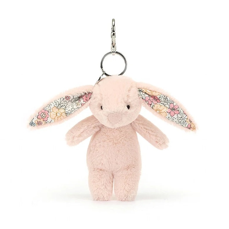 Jellycat Bag Charm Bashful Bunny Blossom Blush 17cm