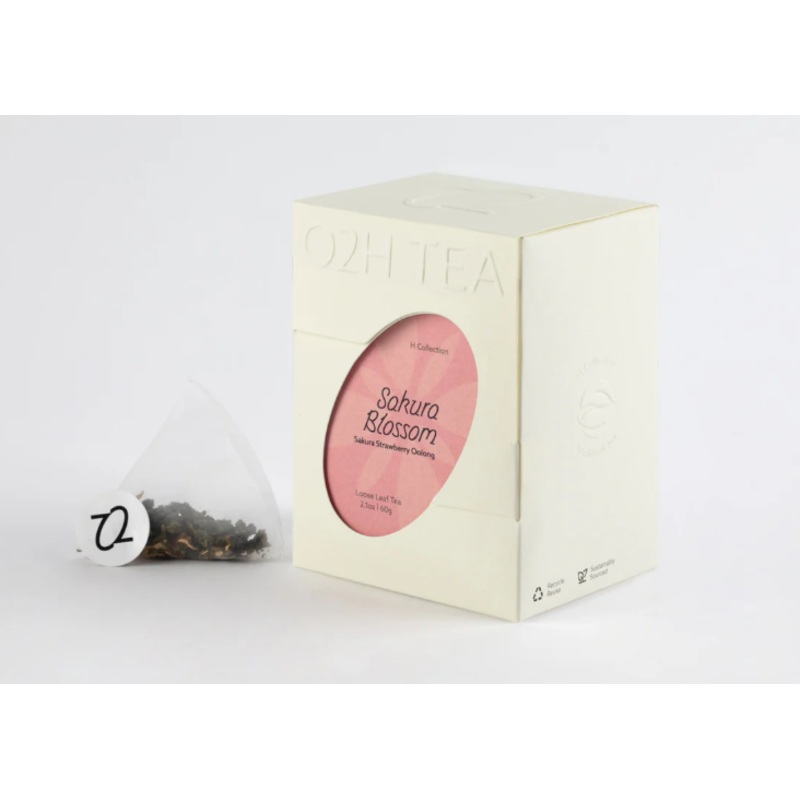 O2H Tea Sakura Blossom (Sakura Strawberry Oolong Tea) Loose Leaf