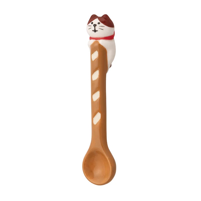 Decole Concombre Yamaneko Bakery Spoon - Hachi Cat