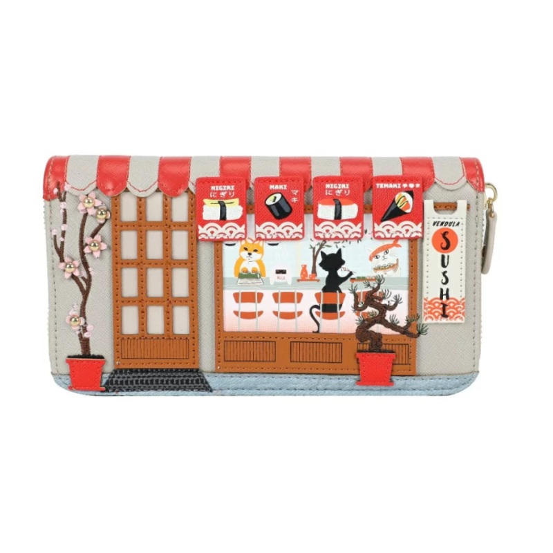 Vendula Sushi - Grey Edition Large Ziparound Wallet