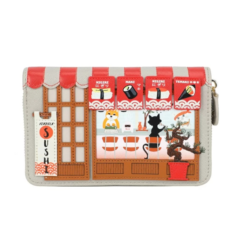 Vendula Sushi - Grey Edition Medium Ziparound Wallet