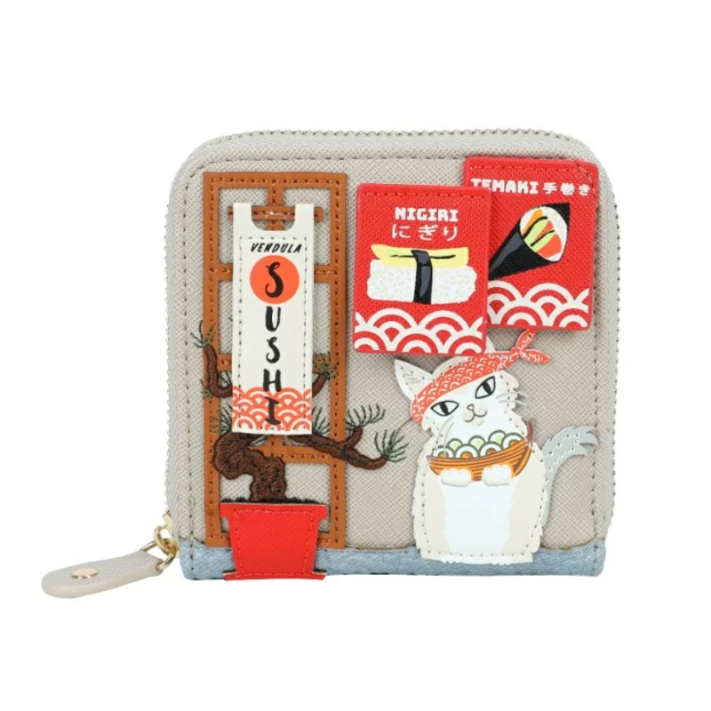 Vendula Sushi - Grey Edition Square Wallet